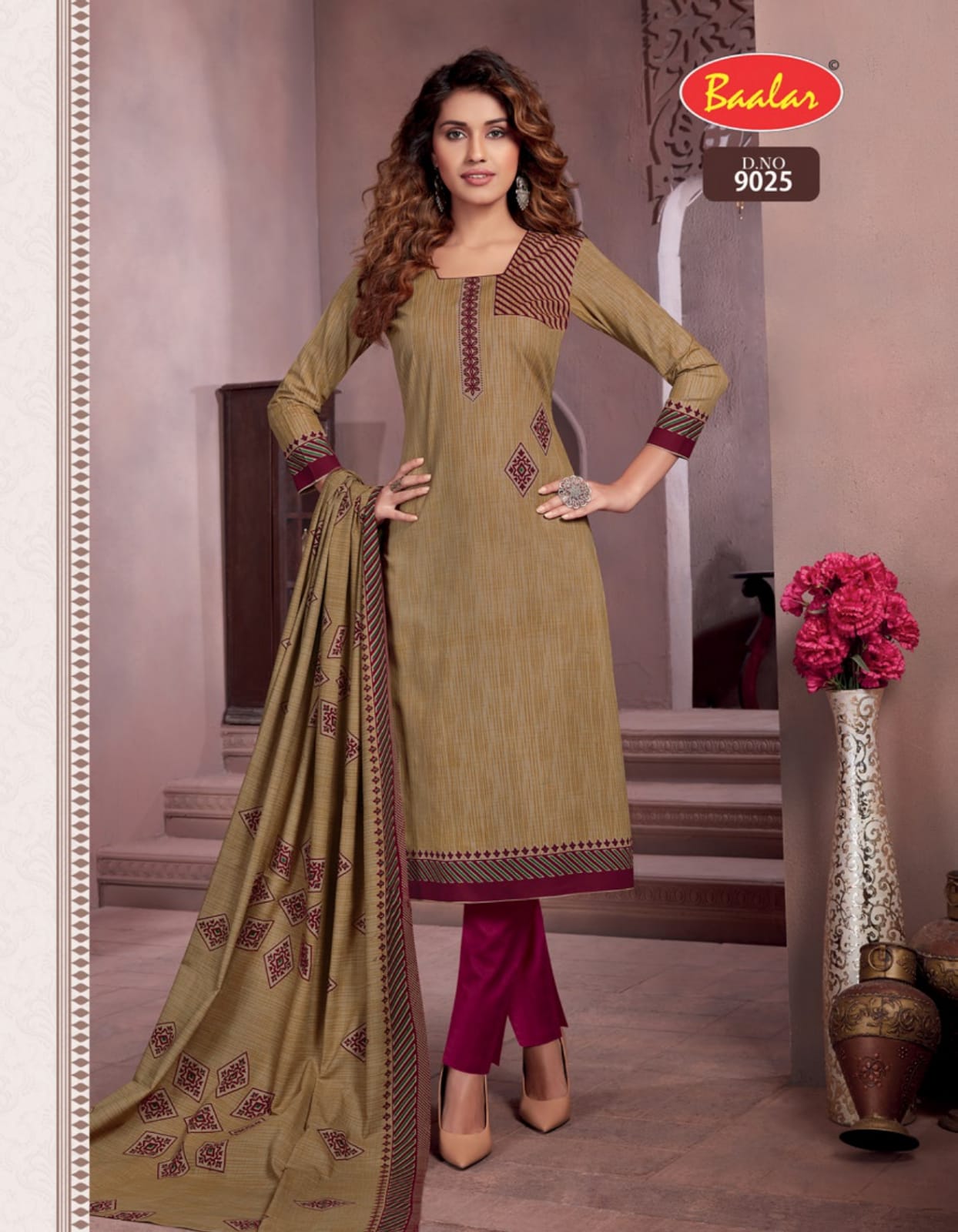Baalaz Zara 9 Ready Made Regular Wear Cotton Printed Dress Collection
